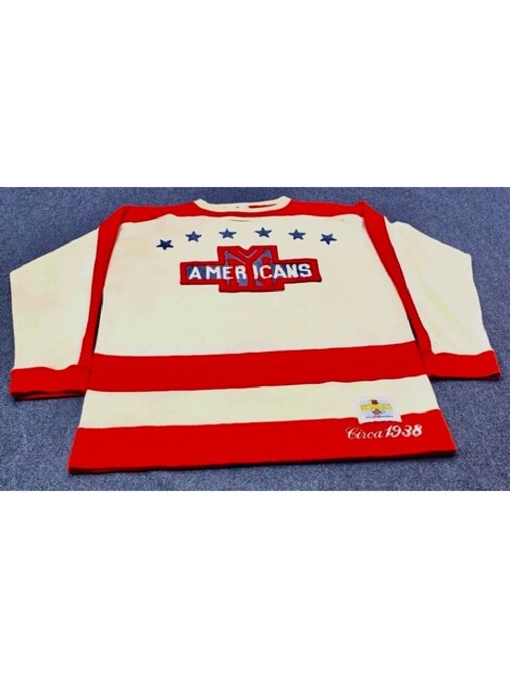 Vintage New York Americans CCM NHL Heritage Hockey Sweater Jersey Size XL 10365